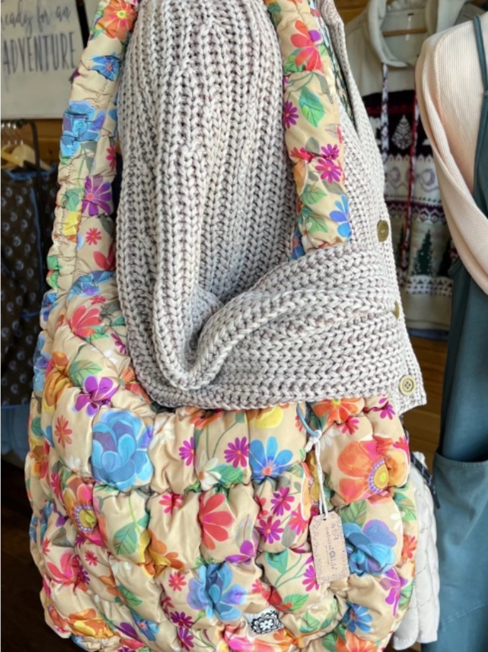 Natural Life Puffy Fit-it-all bag